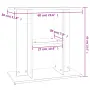 vidaXL Поставка за аквариум, сонома дъб, 60x30x60 см, инженерно дърво, снимка 8