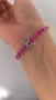 сребърна гривна с розов топаз, снимка 5