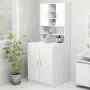 vidaXL Шкаф за пералня, бял, снимка 2