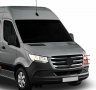 Mercedes Sprinter W907 Хромирани Лайсни 6 части За Предна Решетка след 2018, снимка 5