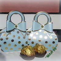 Чантичка на златни точки за бонбони, снимка 5 - Романтични подаръци - 42661452