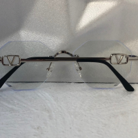 Valentino дамски прозрачни слънчеви очила Осмоъгълник с верижка синджир, снимка 12 - Слънчеви и диоптрични очила - 44623336
