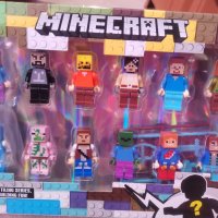12 фигурки за Лего конструктор Майнкрафт Minecraft за игра и украса на торта пластмасови, снимка 1 - Конструктори - 41123964