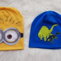 Детска шапка Динозаври 5-7 години пролет/есен, снимка 4 - Шапки, шалове и ръкавици - 39707638