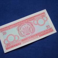 Бурунди 20 франка 2005 г, снимка 2 - Нумизматика и бонистика - 36404839