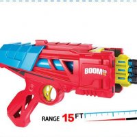 BoomCo DGK65 Dynamag Blaster - Mattel, с шест стрели и мишена , снимка 5 - Други - 35823062