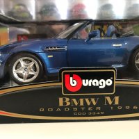 BBURAGO метална колекционерска количка BMW Z3 M-POWER 1996 1:18, снимка 2 - Колекции - 40121140