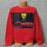 Нова детска ватирана блуза с дълъг ръкав и дигитален печат Ferrari, снимка 4 - Детски Блузи и туники - 38861420