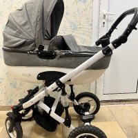 Бебешка количка Adbor, модел Zarra 3 в 1 сива, снимка 4 - Детски колички - 44364679