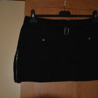 Черна къса лятна джинсова пола, снимка 4 - Поли - 41812120