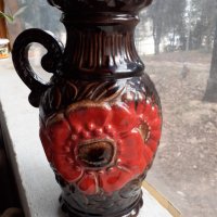 Страхотна голяма ваза кана немска керамика, снимка 3 - Антикварни и старинни предмети - 39827236