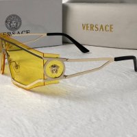 Versace 2023 дамски мъжки слънчеви очила маска 7 цвята черни кафяви прочрачни жълти розови сини , снимка 11 - Слънчеви и диоптрични очила - 40790179