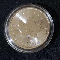 Канада 2023 - 5 долара - Кленов лист - 1 OZ – Сребърна монета, снимка 1 - Нумизматика и бонистика - 44811819