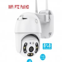 Безжична управляема 5MP Lens Външна WIFI Full HD IP camera - Цветно нощно виждане и двупосочно аудио, снимка 1 - IP камери - 34418606