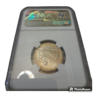 Сребърна монета 5 Lire 1940 ms62+, снимка 2 - Нумизматика и бонистика - 44724650
