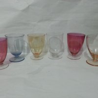 Ретро стъклени чаши чашки, снимка 3 - Антикварни и старинни предмети - 35996460