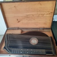 Немски музикален инструмент цитра китара - антика, снимка 1 - Антикварни и старинни предмети - 41786425