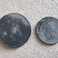 Монети 4 . 5 и 20 стотинки. 1917 година. Цинкови монети 3. Не са почиснвани. Не са били в обръщение , снимка 4 - Нумизматика и бонистика - 41949663