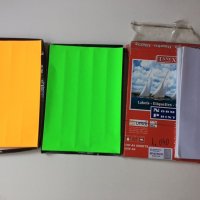 Етикети самозалепваща хартия А4  100листа- 5 лв цветна зелена, оранжева на етикети 65 бр на лист 5 л