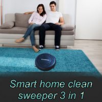 ПРАХОСМУКАЧКА РОБОТ SMART CLEANER 3 В 1 - С ОПЦИЯ ЗА МЕТЕНЕ, ЗАБЪРСВАНЕ И ВАКУУМНО ЗАСМУКВАНЕ, снимка 6 - Прахосмукачки - 33882346