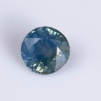 Синьо-зелен сапфир 0.36ct 3.7mm кръгла шлифовка нагряван №9, снимка 1 - Други - 41335156