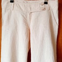 Прав ленен панталон с ниска талия , снимка 3 - Панталони - 42032161
