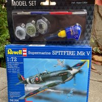 Сглобяем умален модел - Revell 1:72 Supermarine Spitfire Mk V, снимка 2 - Конструктори - 42735669