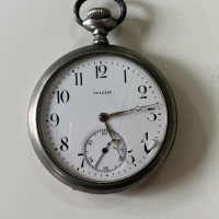 Джобен часовник VULCAIN. №2099, снимка 2 - Антикварни и старинни предмети - 36148696
