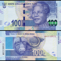 ❤️ ⭐ ЮАР Южна Африка 2013-2016 100 ранд UNC нова ⭐ ❤️, снимка 1 - Нумизматика и бонистика - 44694209