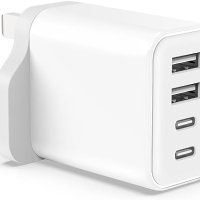 Ново Бързо зарядно 40W 4-Портово USB-C Подходящо за Всички Устройства, снимка 1 - Друга електроника - 42636360