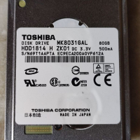 Хард диск Toshiba 80 GB, Япония. , снимка 1 - Външни хард дискове - 36410201