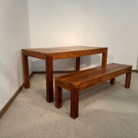 Масивна дървена маса с пейка сет , снимка 8 - Маси - 44246979