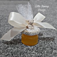 Декорирано бурканче с мед-подарък за погача,кръщене или сватба, снимка 15 - Подаръци за кръщене - 38856978