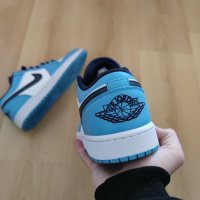 Nike Air Jordan 1 Low UNC Blue Нови Оригинални Обувки Маратонки Размер 42 Номер Кецове Снукърси Сини, снимка 3 - Маратонки - 39339513