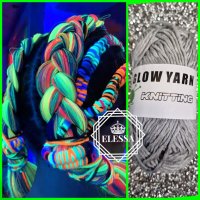 Удивително Светещо Влакно / Прежда за Коса - GLOW Yarn Hair Braids! КОД : glow5 💗 👑 💋, снимка 3 - Аксесоари за коса - 41715276