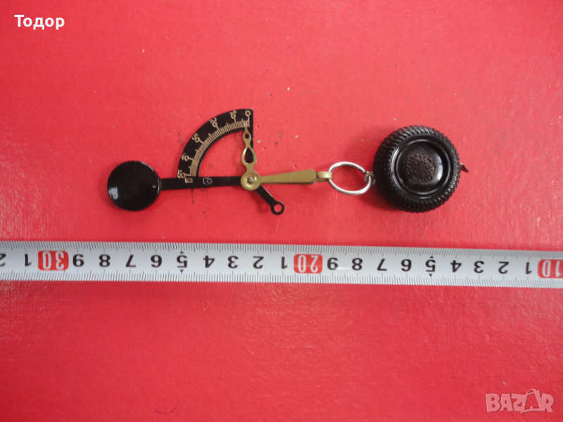 Старинно кантарче с рулетка , снимка 1
