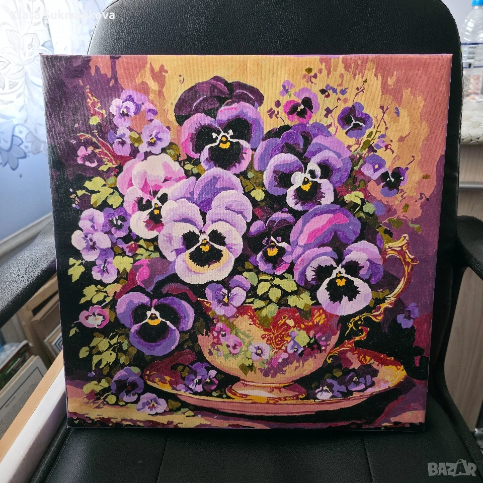 Картина рисувана по номера , снимка 1