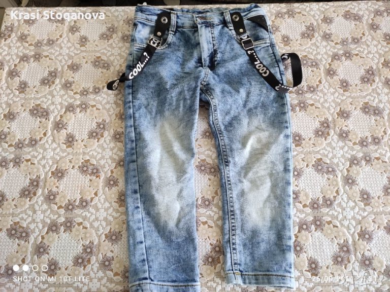 Детски //МОДНИ// - Дънки с ТИРАНТИ , снимка 1