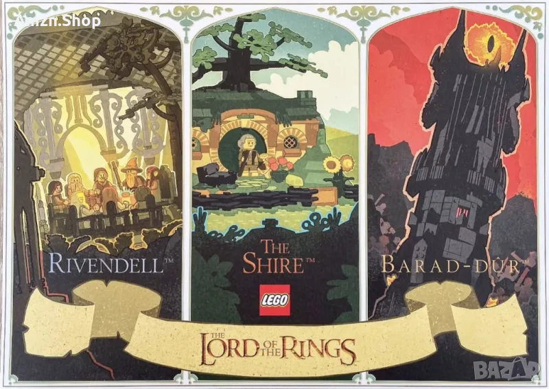 Lego Lord of the Rings™ Poster Лего плакат Lego 10316 Lego 10354 Lego 10333, снимка 1