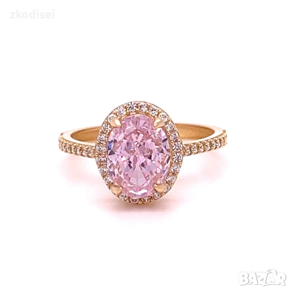 Златен дамски пръстен 2,62гр. размер:53 14кр. проба:585 модел:34411-6, снимка 1