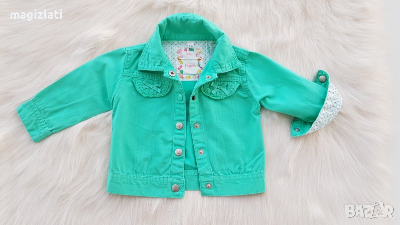 Бебешко дънково яке 6-9 месеца , снимка 1