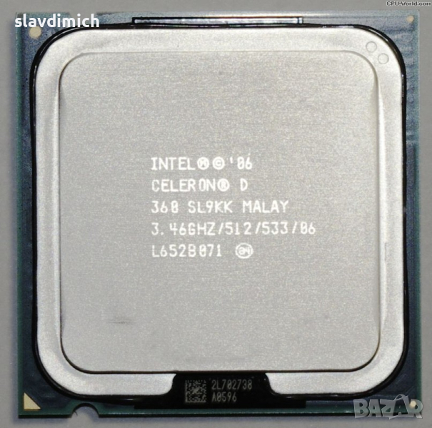 Продавам процесор CPU за компютър Intel Celeron 360 socket 775 3,46 Ghz/ 512/ 533 mhz, снимка 1