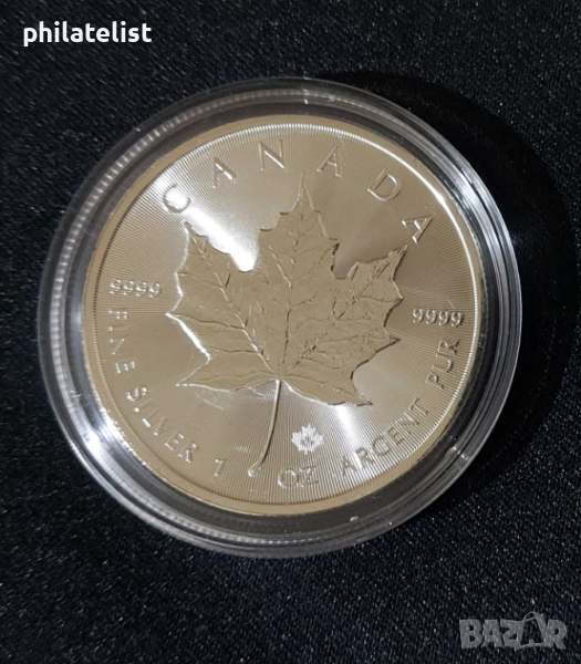 Канада 2023 - 5 долара - Кленов лист - 1 OZ – Сребърна монета, снимка 1