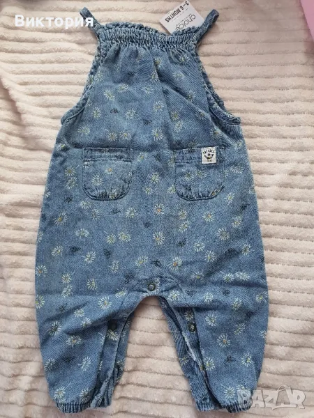 бебешки дънков гащеризон , снимка 1
