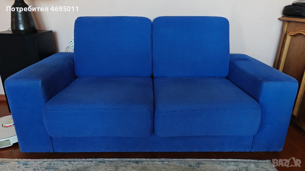 Комплект двойка и тройка сини дивани, снимка 1