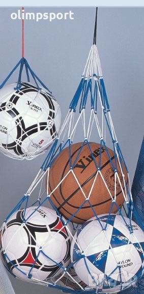 Мрежа за 8-10топки е подходяща за съхранение и пренасяне на всякакъв вид топки., снимка 1