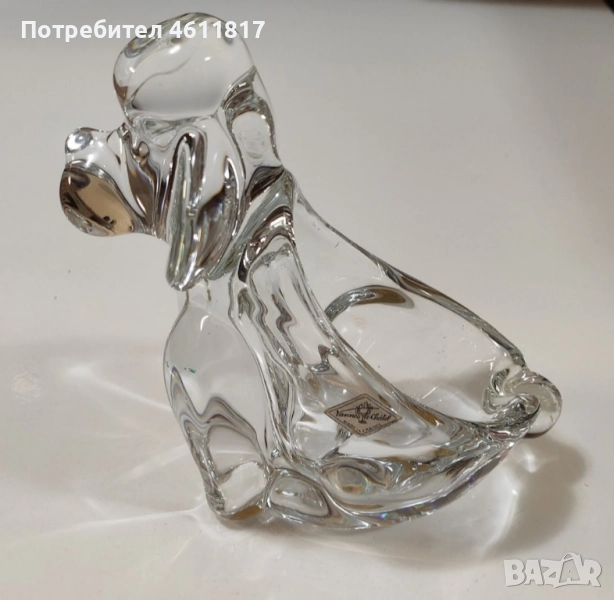 Кристална фигура Куче, снимка 1