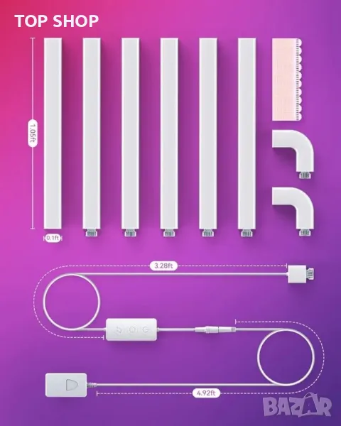 интелигентни стенни осветителни тела, LED, снимка 1