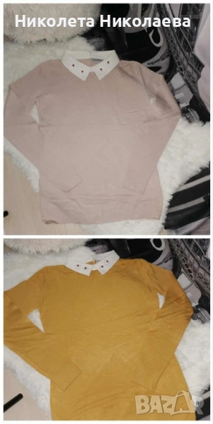 Дамска блуза с яка, снимка 1
