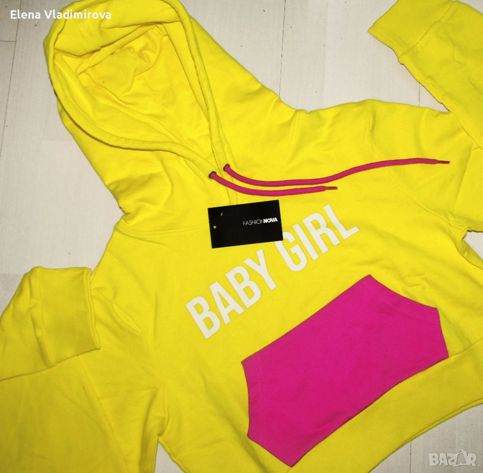 Дамски Суичър С Качулка - Бранд FASHION NOVA, снимка 1